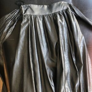 metallic raffia skirt